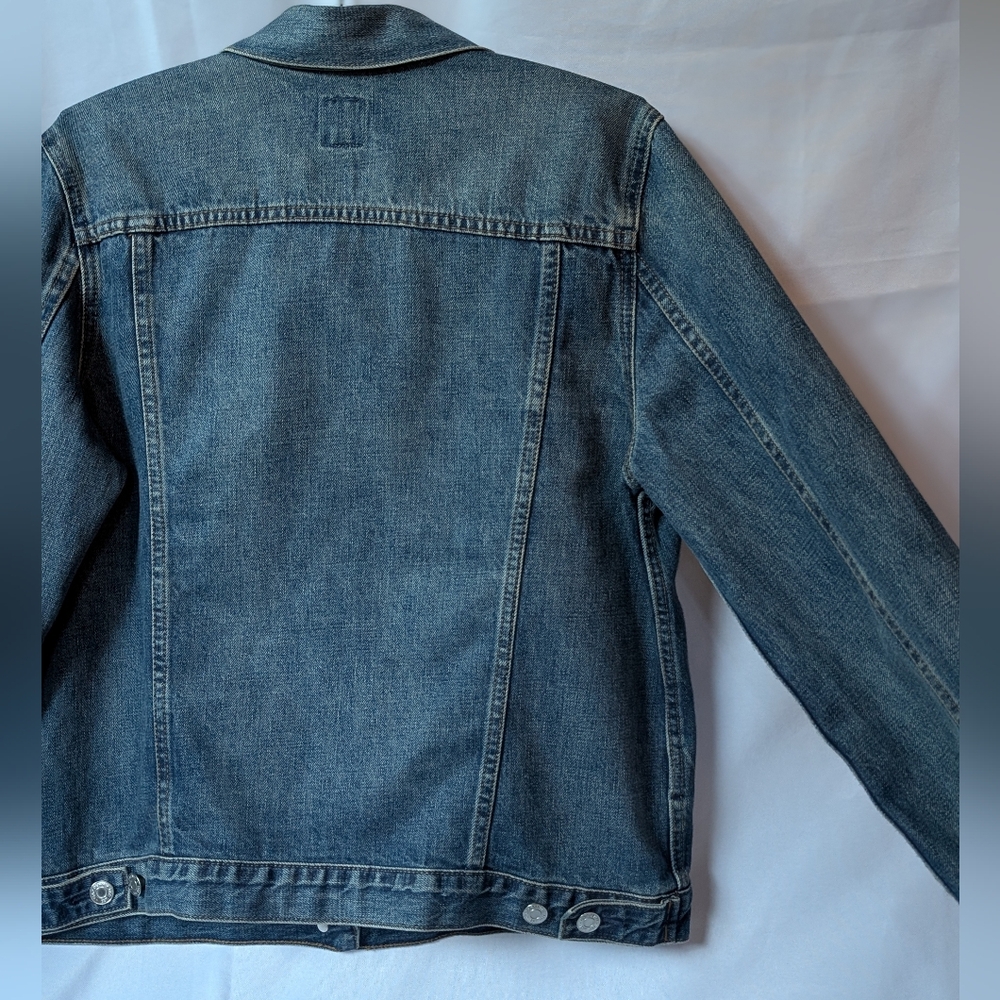 GAP ICON Denim Jean Jacket - Saddle Blue 🧥 - Picture 5 of 13